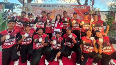 Tim Atlet Cricket Putra Lampung Siap Rebut Emas PON 2024